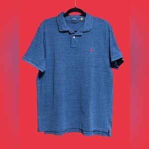 POLO RALPH LAUREN NAVY W/RED PONY SZ XL EUC